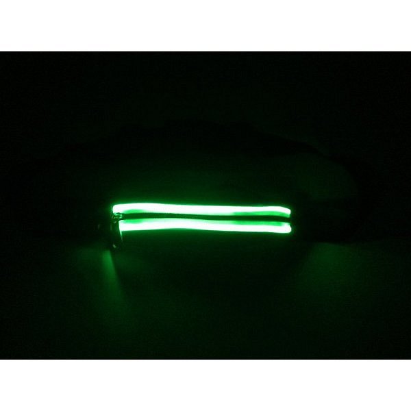 Běžecká Ledvinka TUNTURI Led Runningbelt zelená