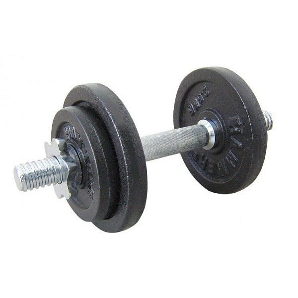 Nakládací jednoruční činka HAMMER Dumbbell Set Black 10 kg / 30 mm